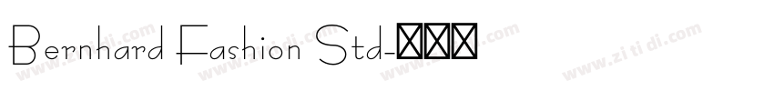 Bernhard Fashion Std字体转换